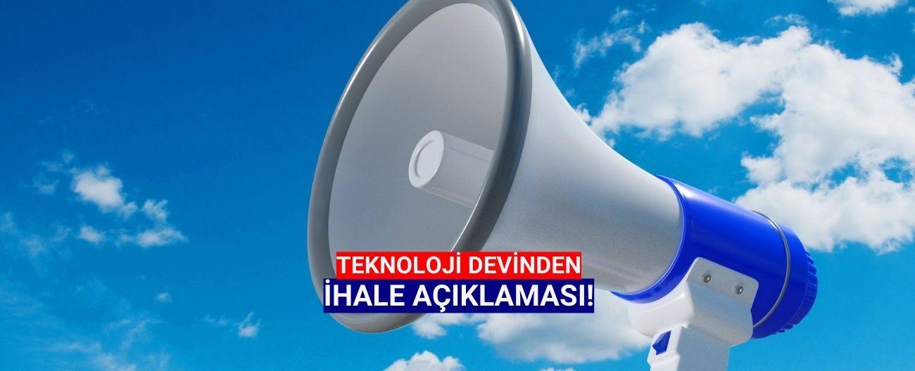 Teknoloji devi şirketten ihale açıklaması!